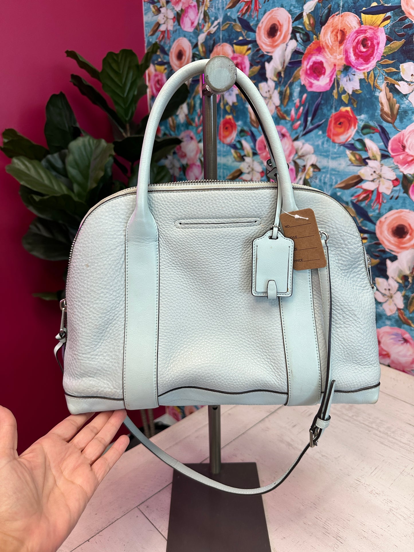Pre Owned Coach Bleecker Preston Leather Satchel