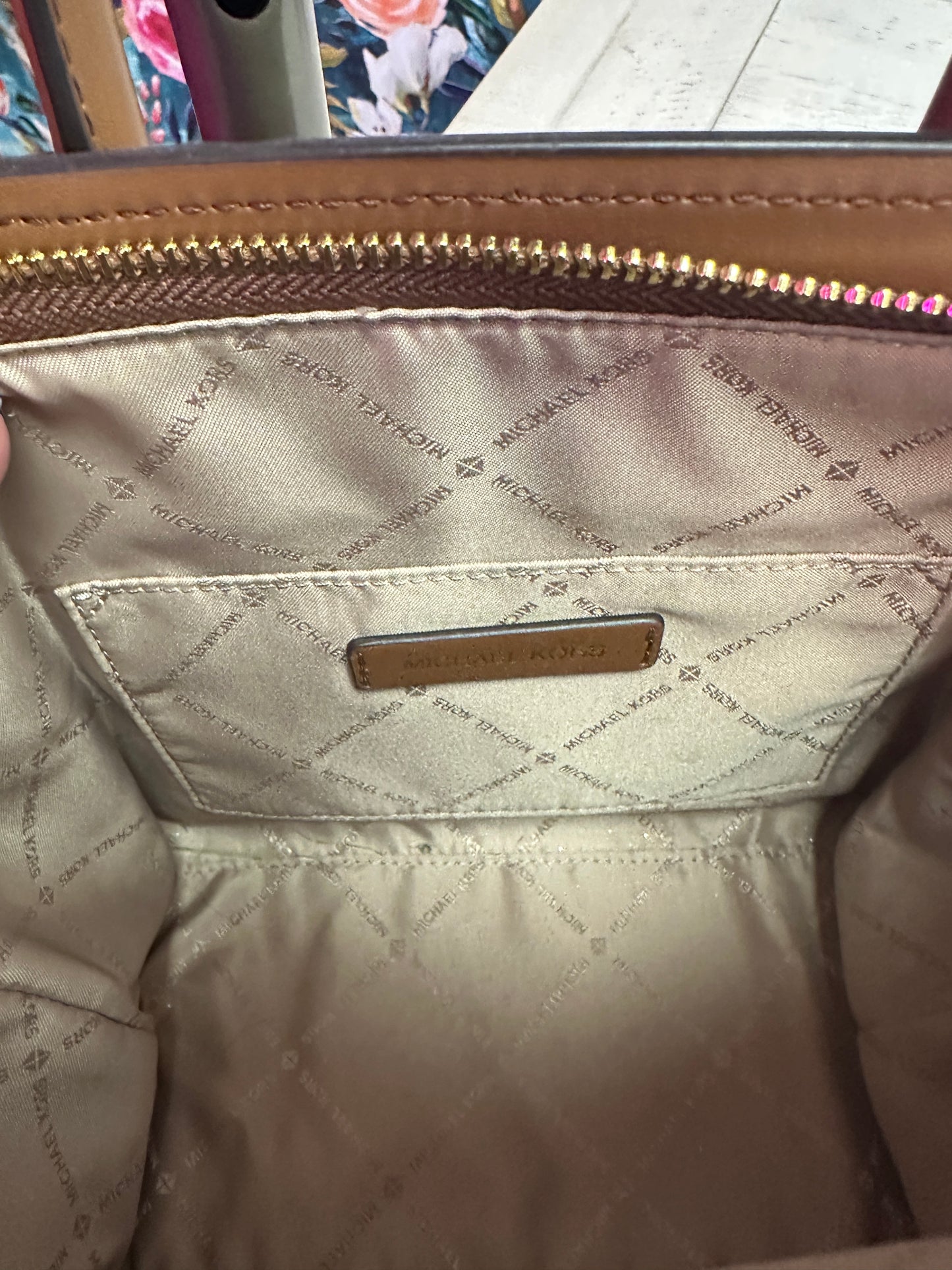 Pre Owned Michael Kors Leather Satchel