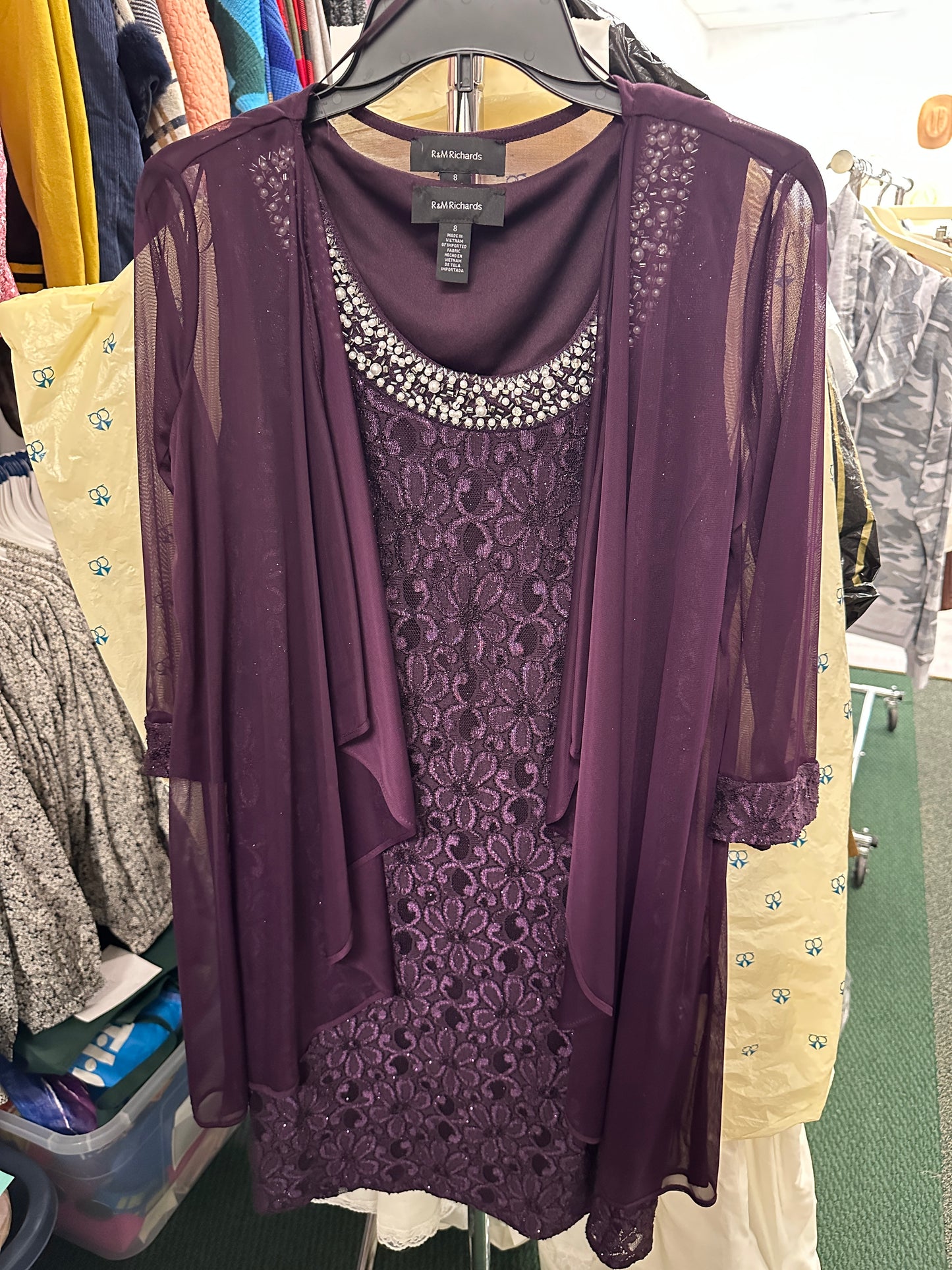 Vintage R&M Purple Dress