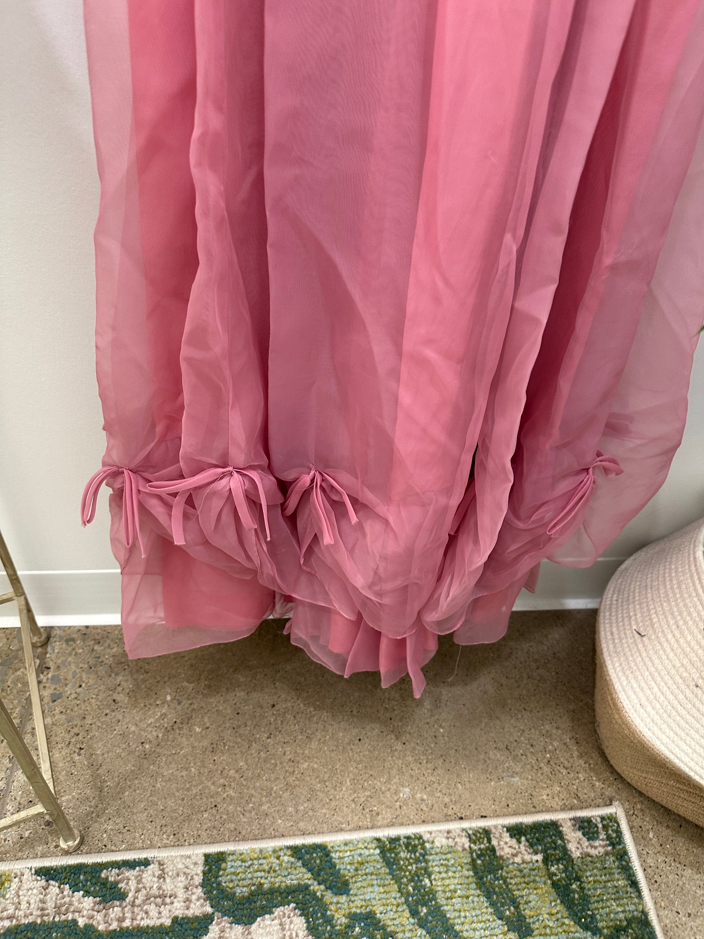 Vintage Pink Bridesmaid Gown