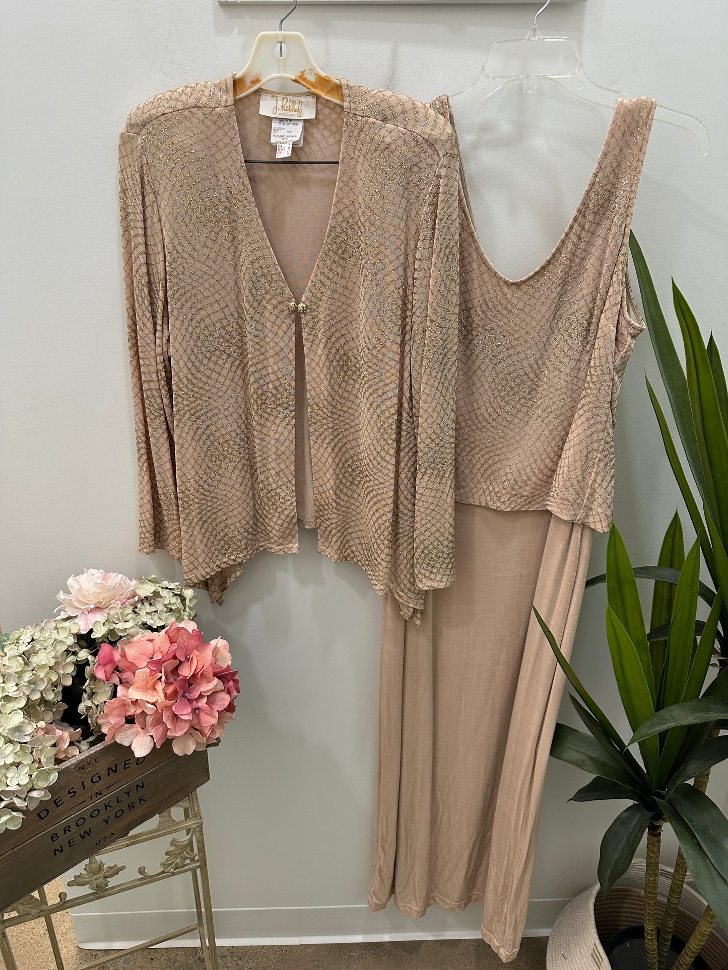 Vintage J. Ribkoff Gold Evening Set