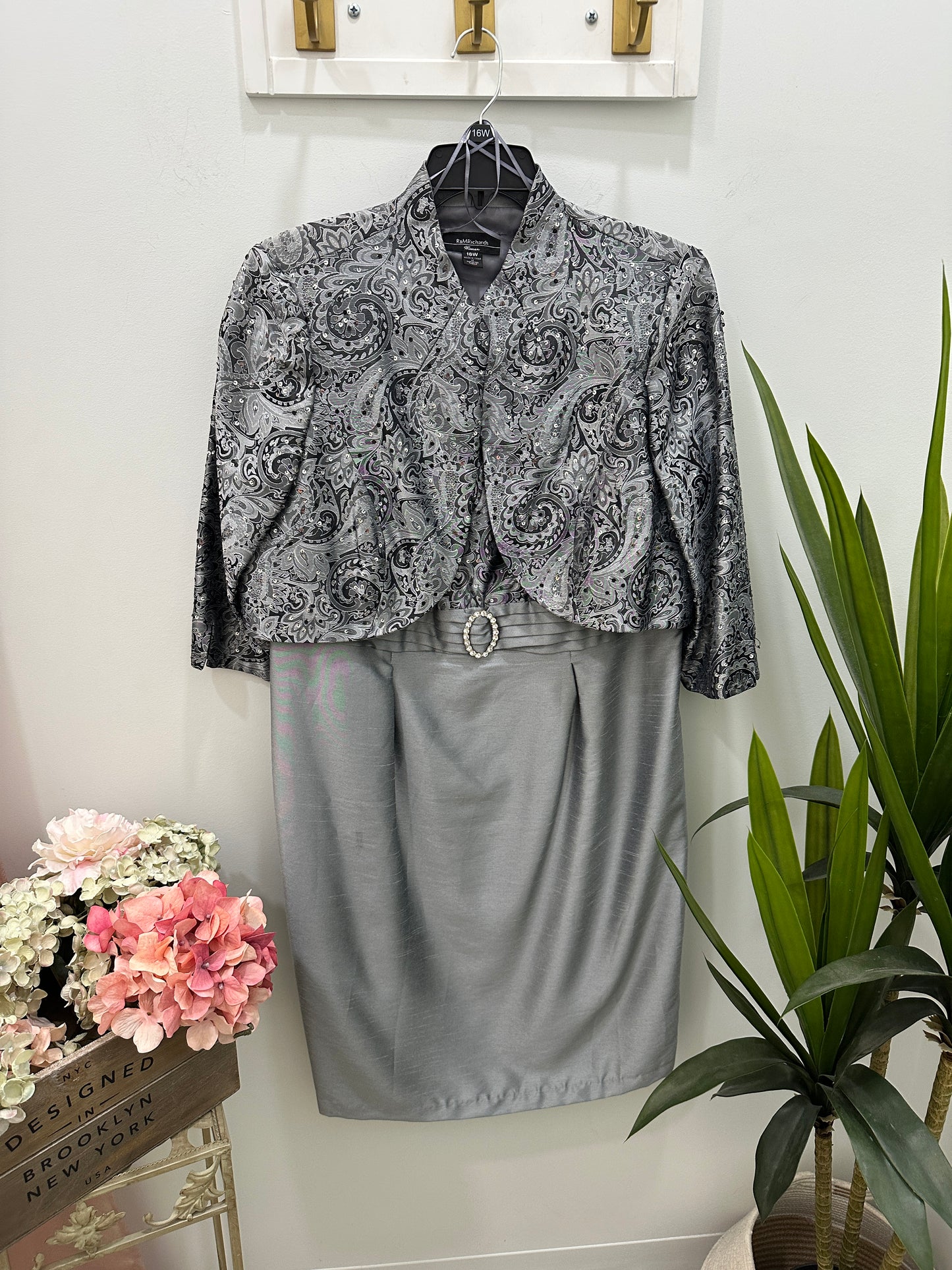Vintage R&M Richards Silver Dress Set