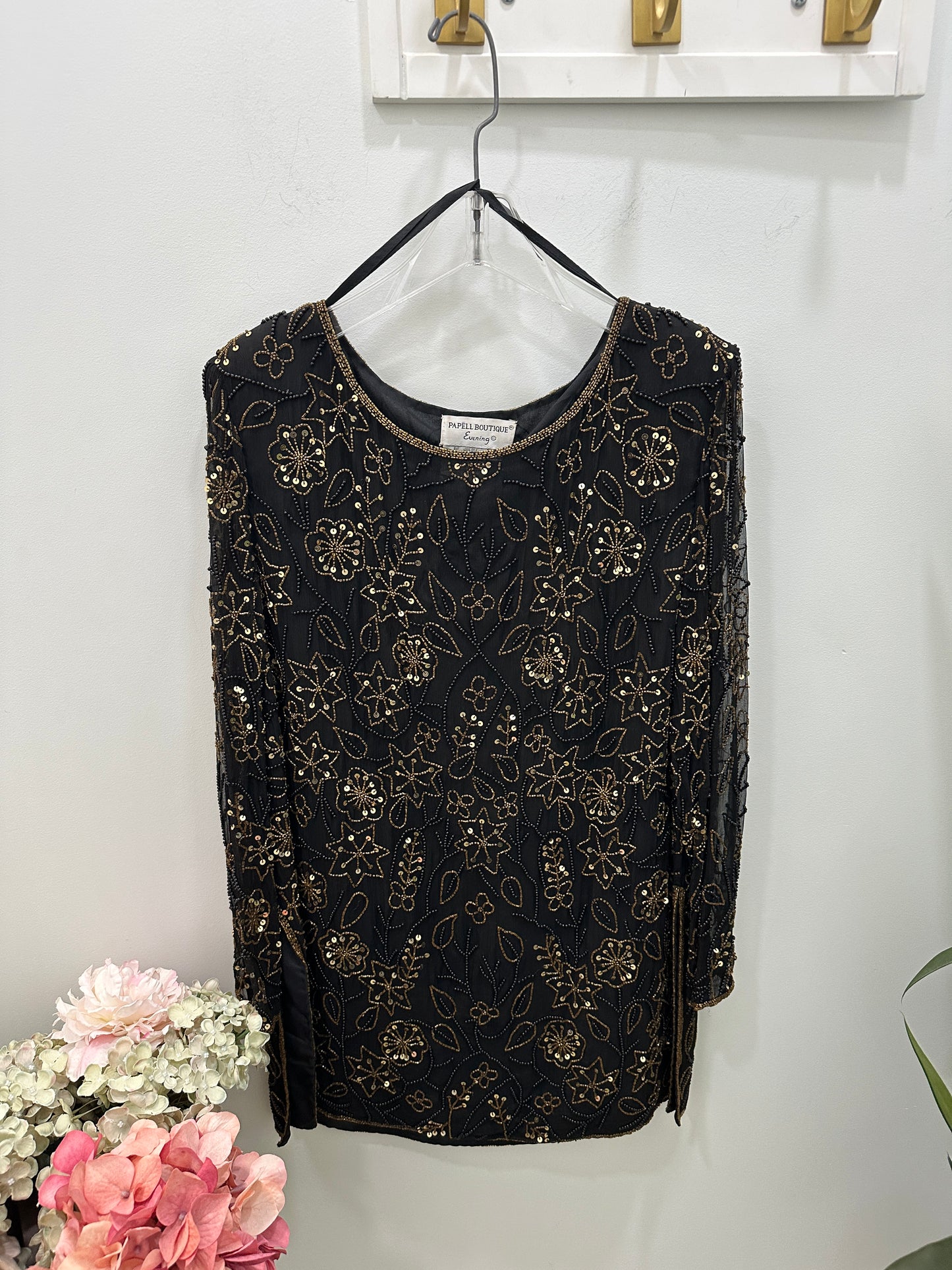 Vintage Papell Boutique Beaded Top