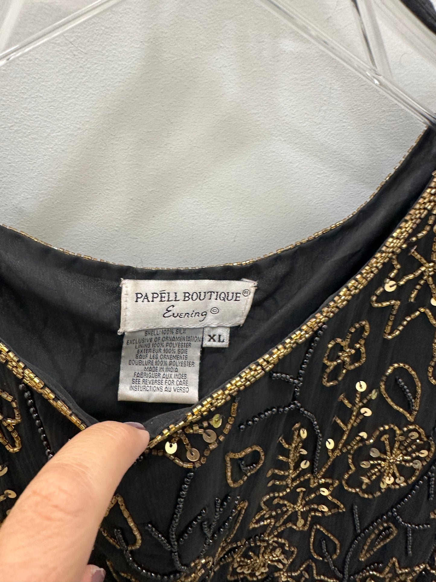 Vintage Papell Boutique Beaded Top