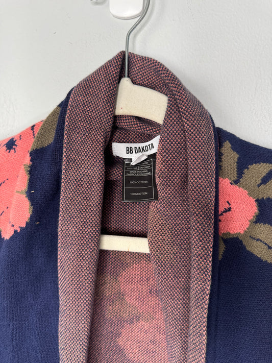 BB Dakota Floral Cardigan Size Small