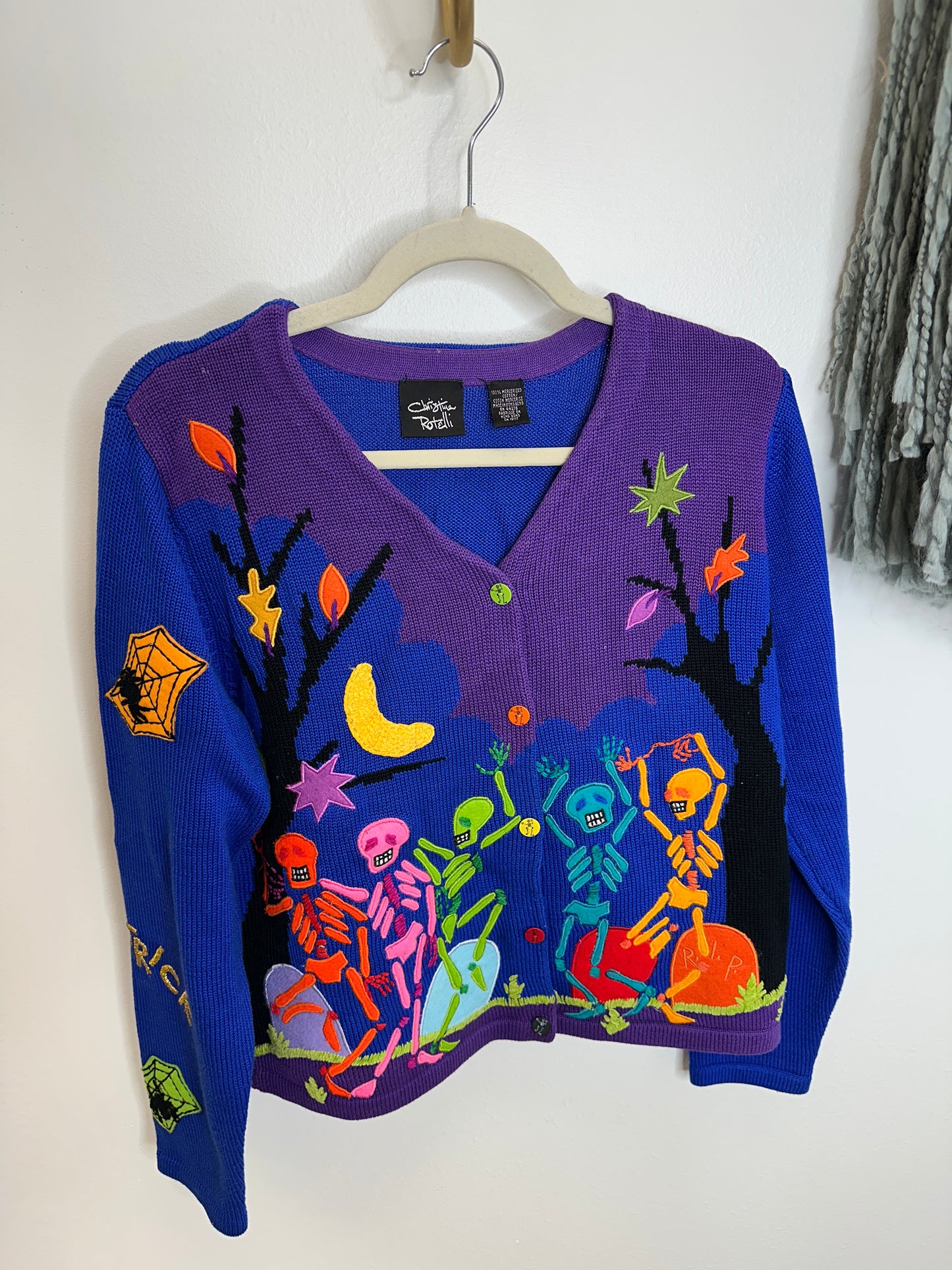 Pre Owned Christine Rotelli Halloween Sweater