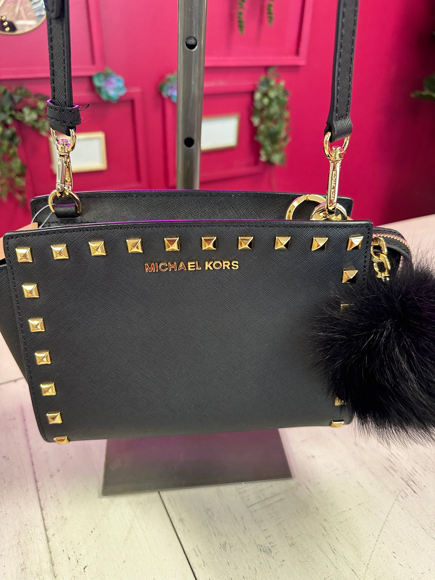 Pre Owned Michael Kors Studded Cross Body