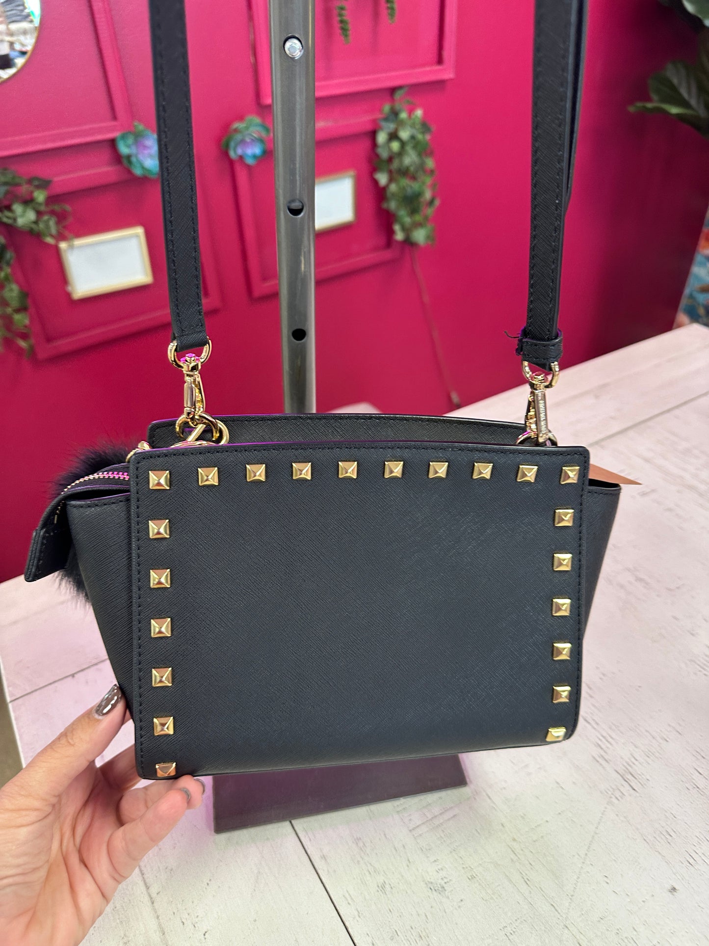 Pre Owned Michael Kors Studded Cross Body