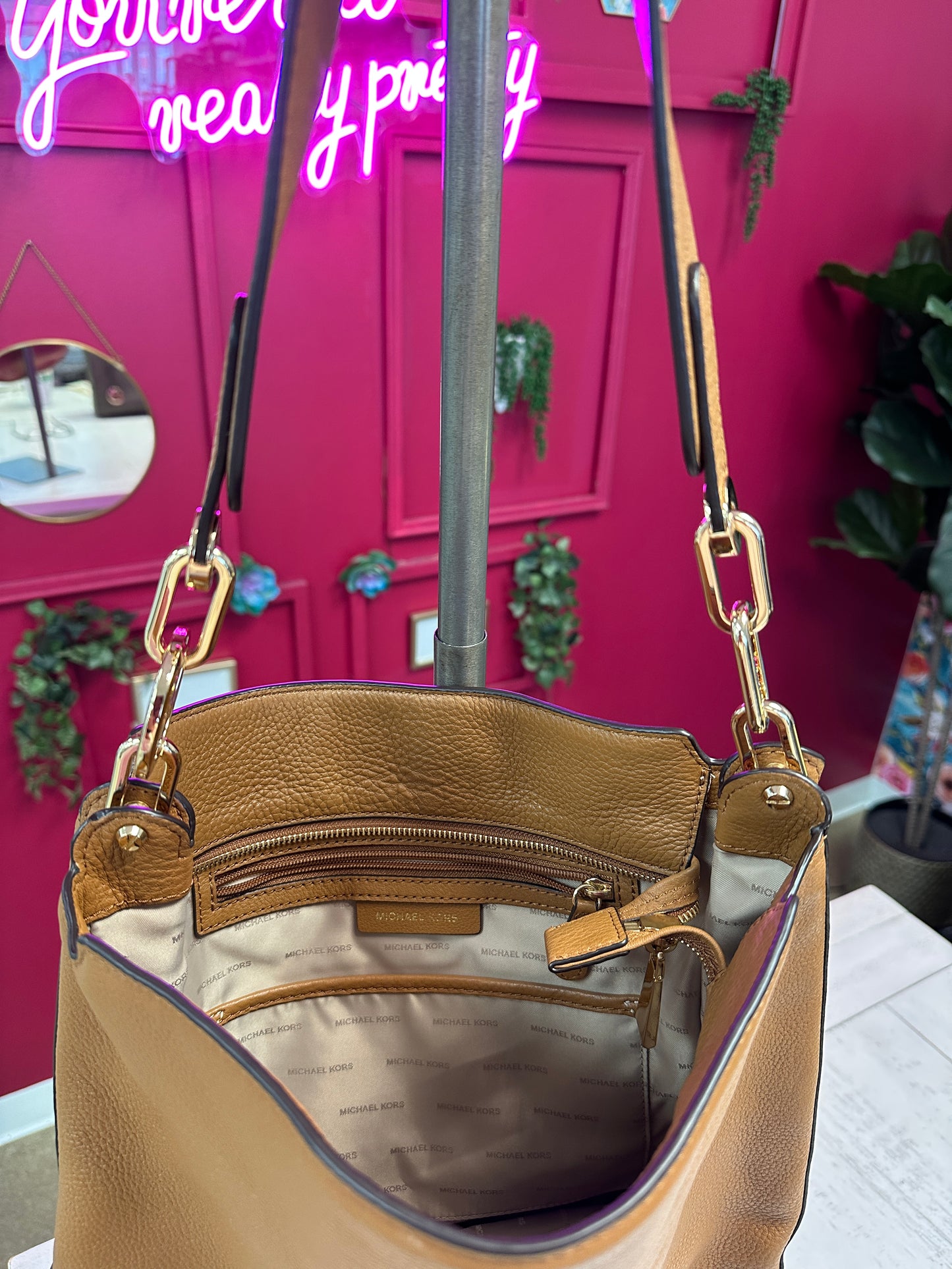 Pre Owned Designer Michael Kors Shoulder Bag