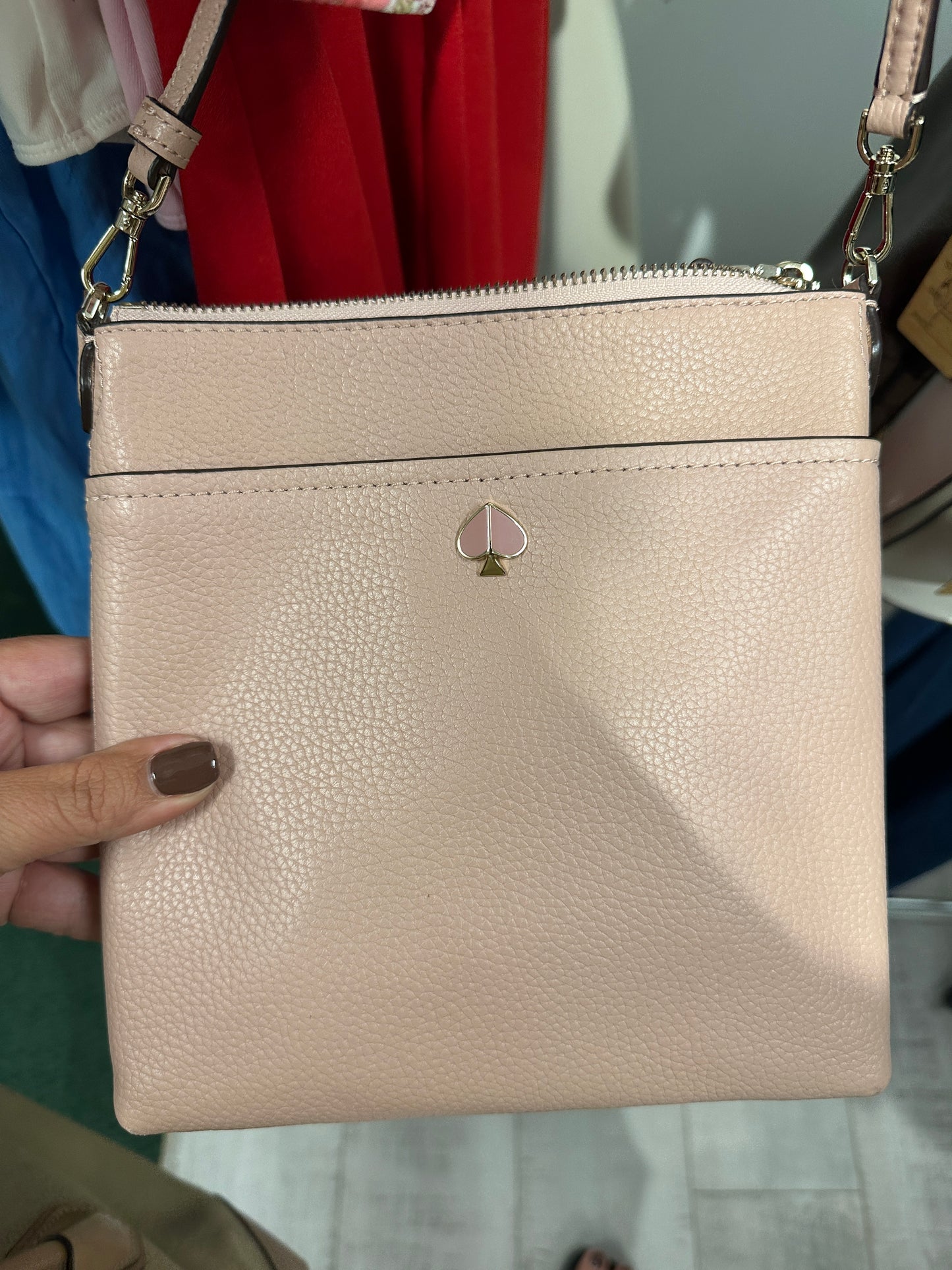 Pre Owned Authentic Kate Spade Leather Cross Body - Pale Pink