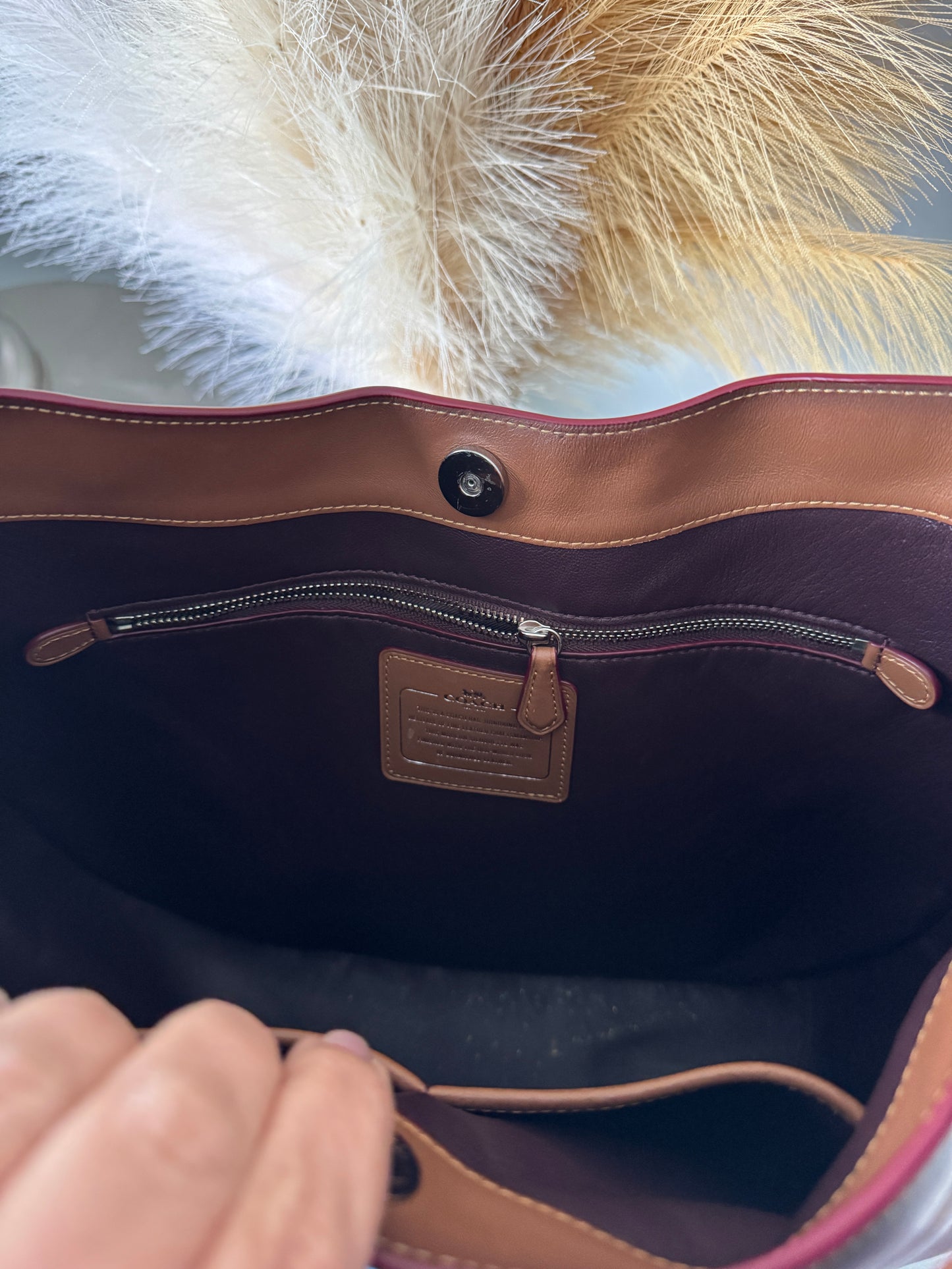 Pre Owned Coach Nomad Hobo Tanned Leather