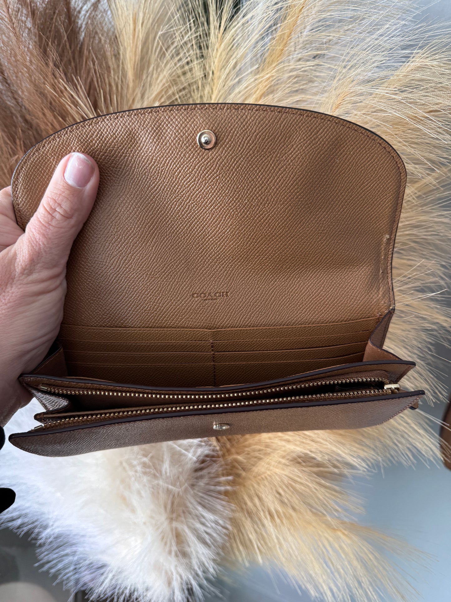 Pre Owned Coach Envelope Wallet