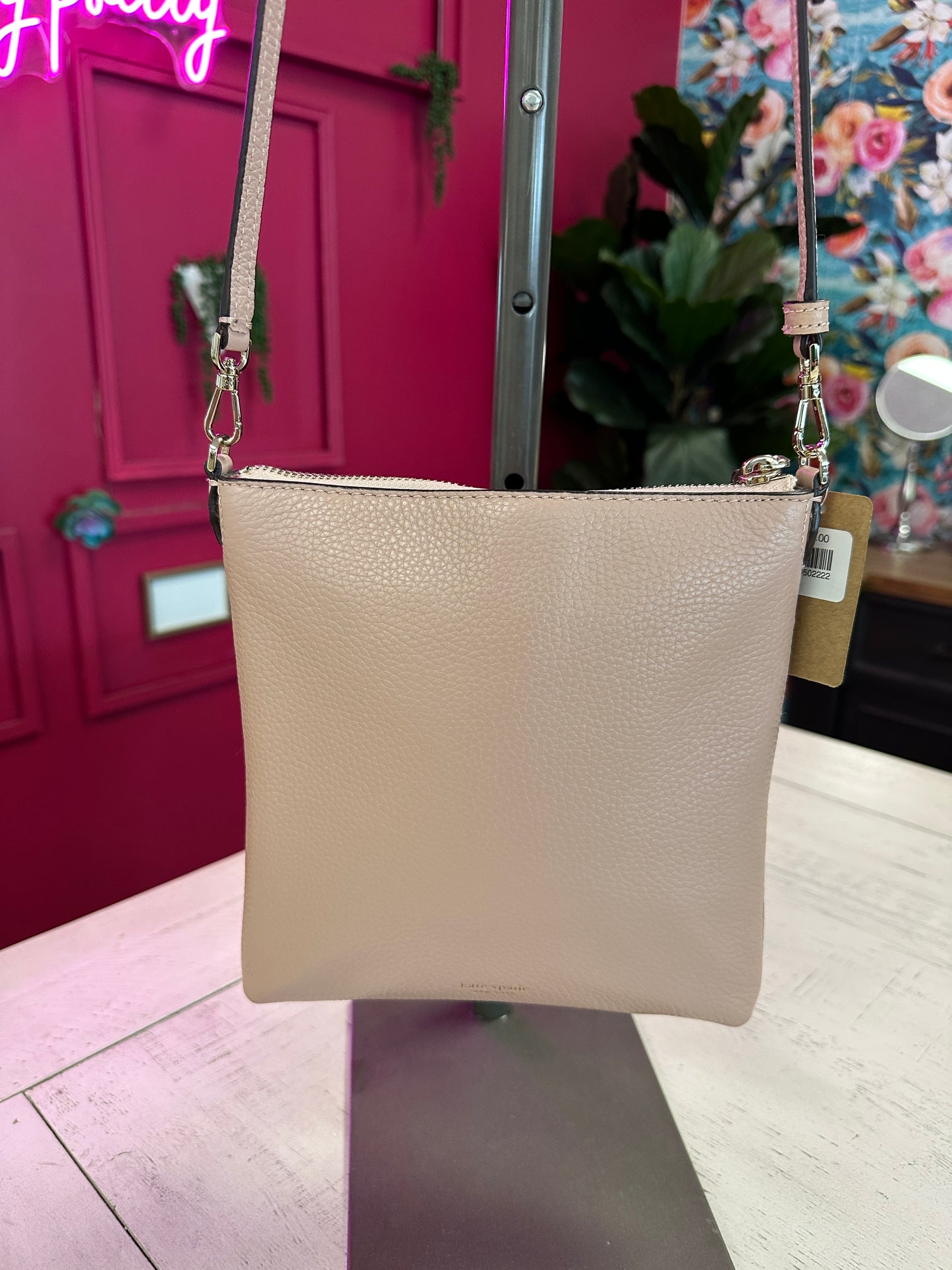 Pre Owned Authentic Kate Spade Leather Cross Body - Pale Pink