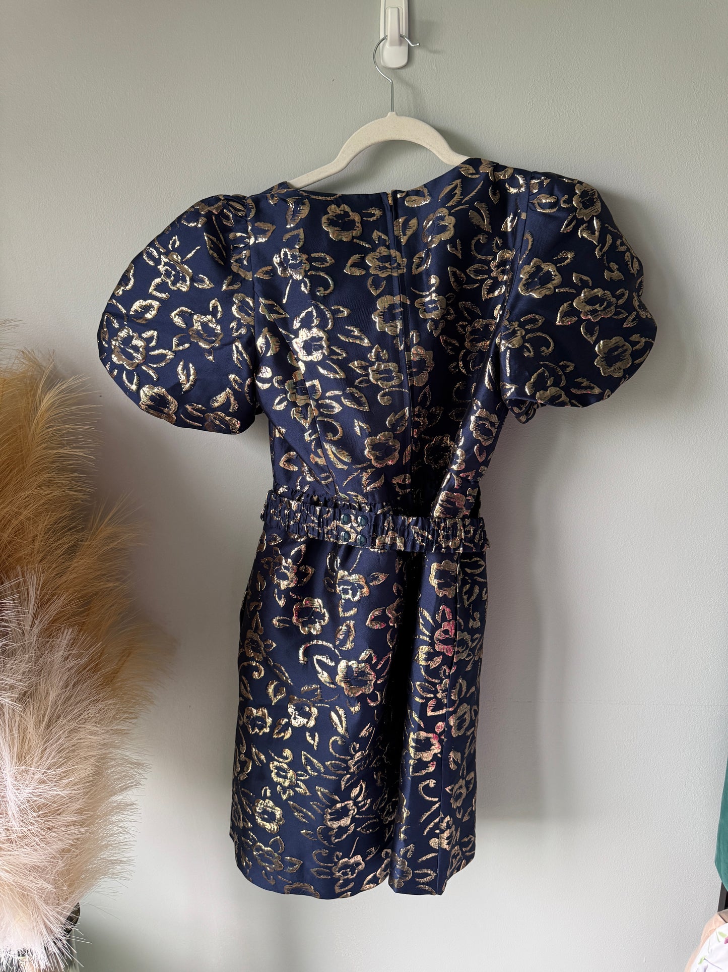 Lily Pulitzer Navy and Gold Dress Size 4 NWT