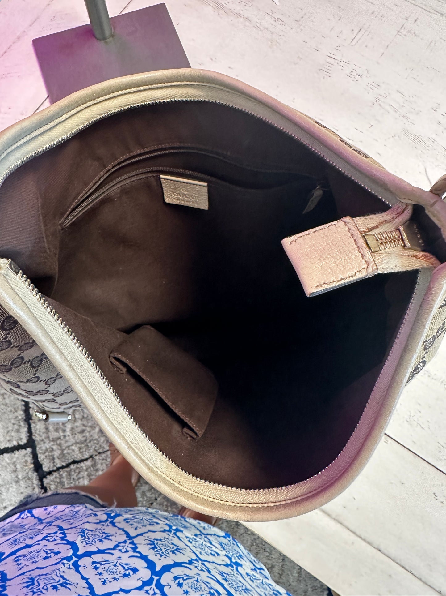 Pre Owned Gucci GG Canvas Abbey