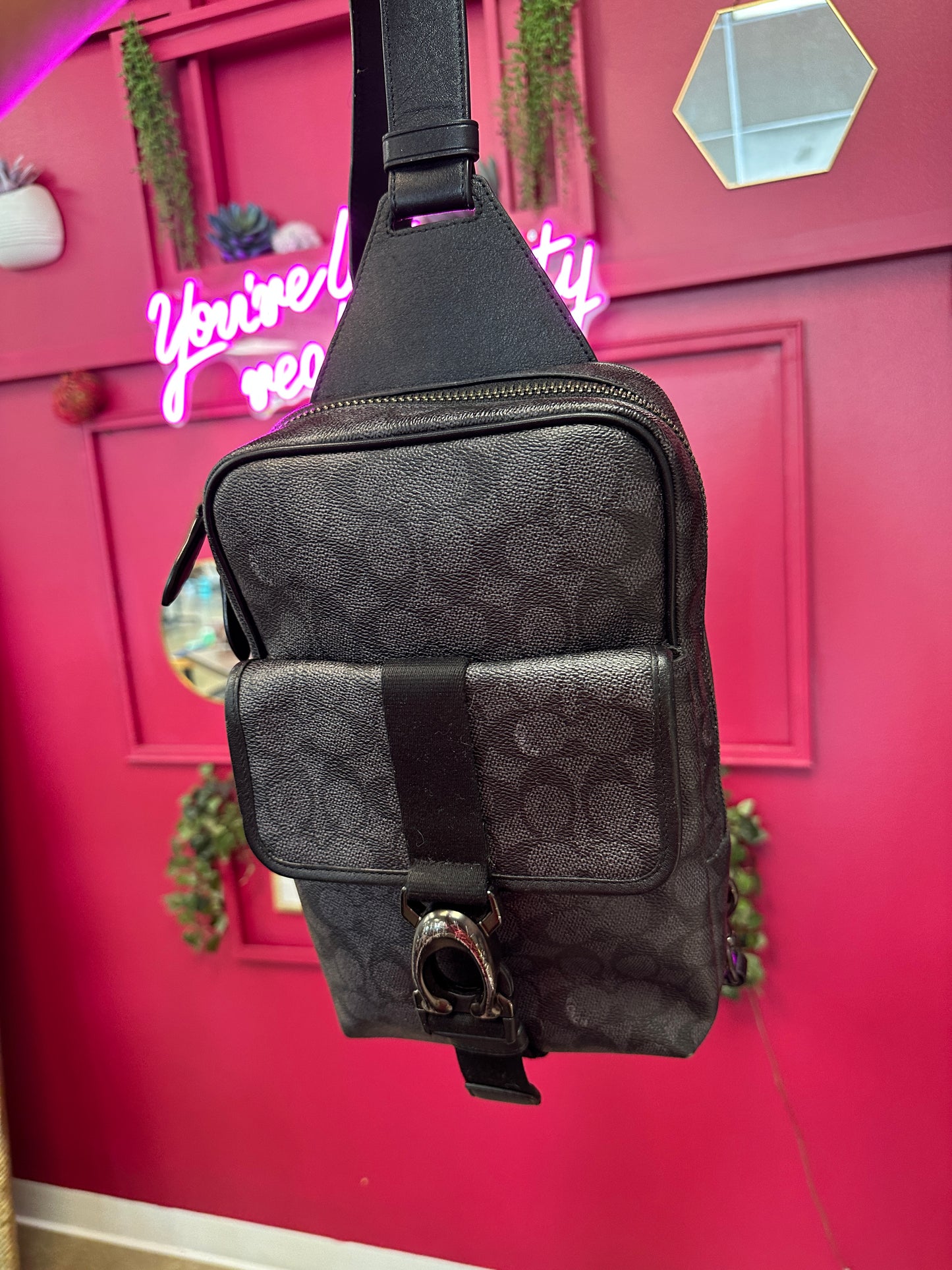 Pre Owned Coach Slingback Cross Body