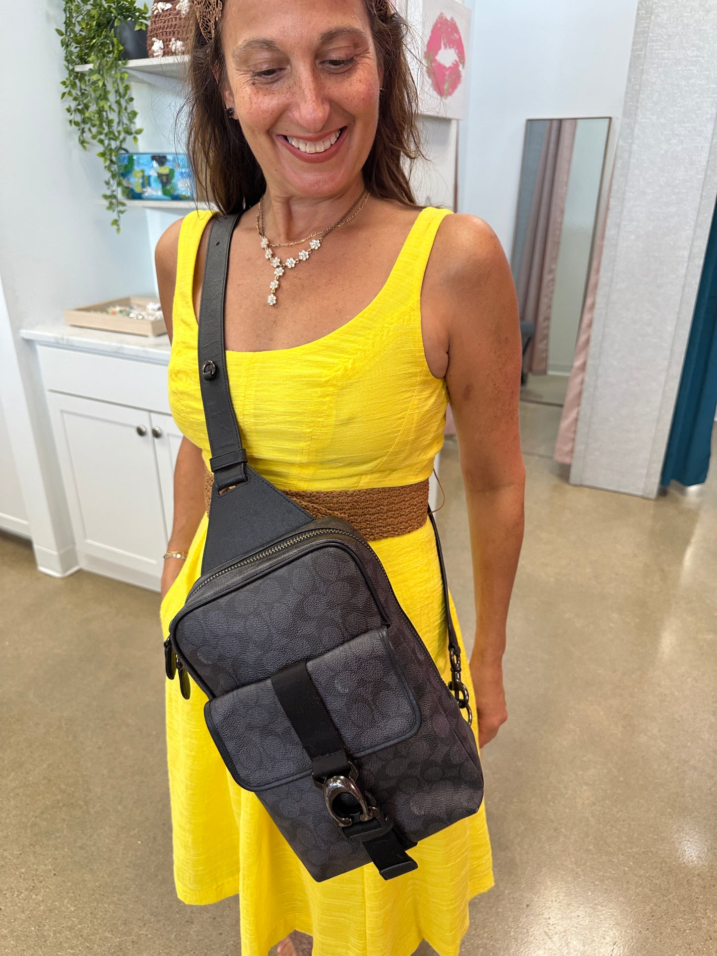 Pre Owned Coach Slingback Cross Body