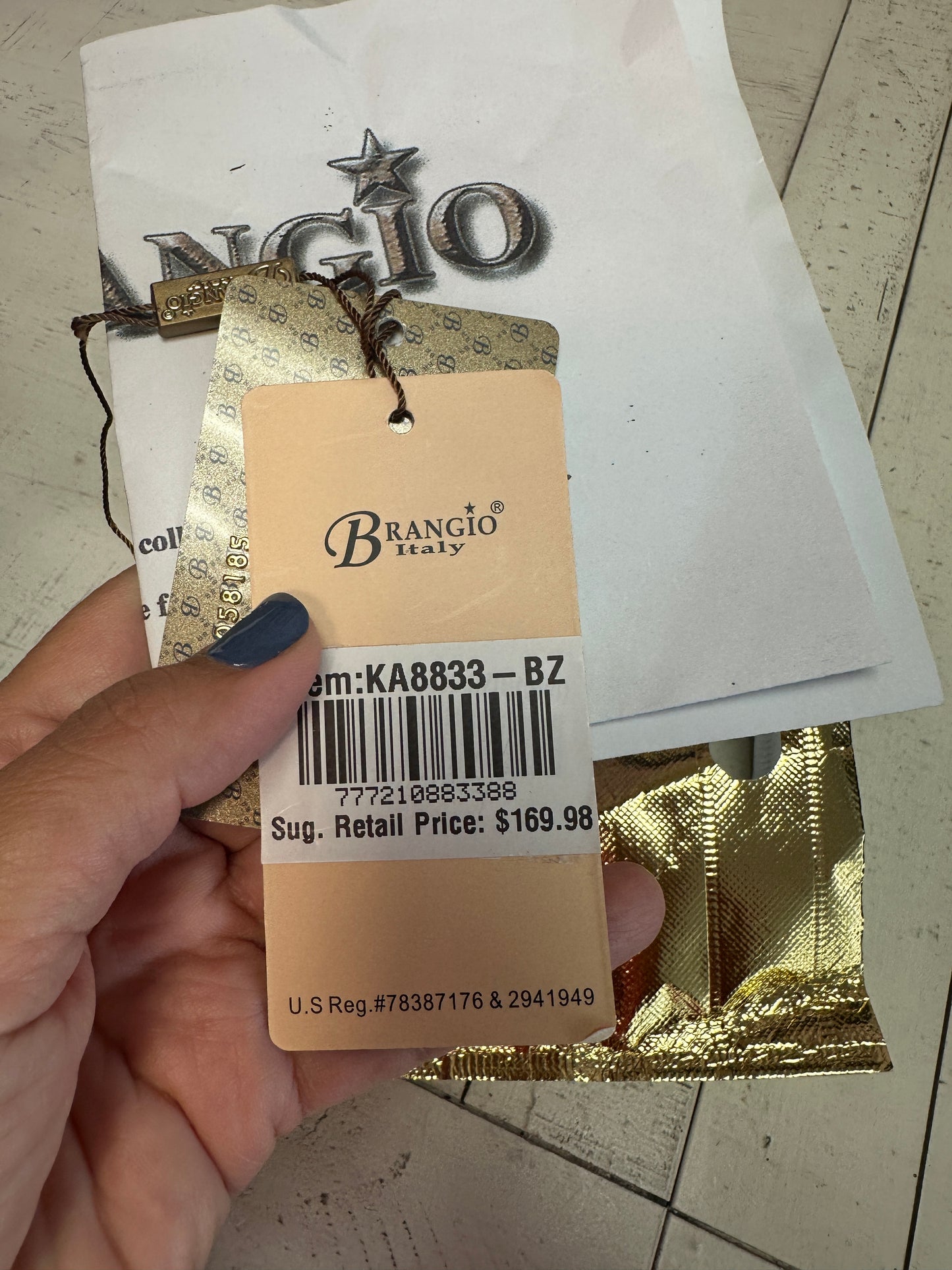 Pre Owned Brangio Luxe Patent Handbag