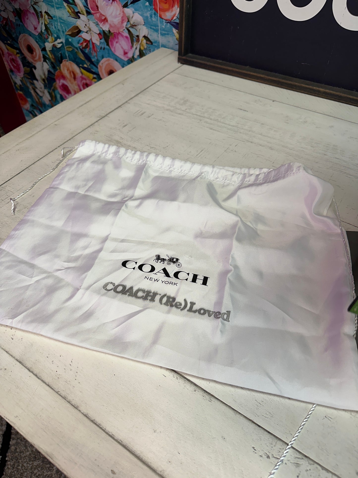Pre Owned Coach Signature Rainbow Backpack