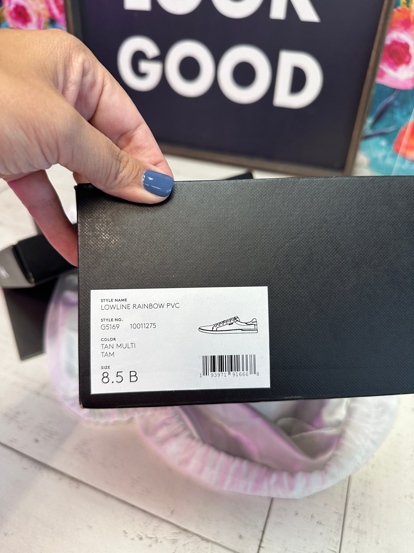 Pre Owned Coach Lowline Rainbow Signature Sneakers