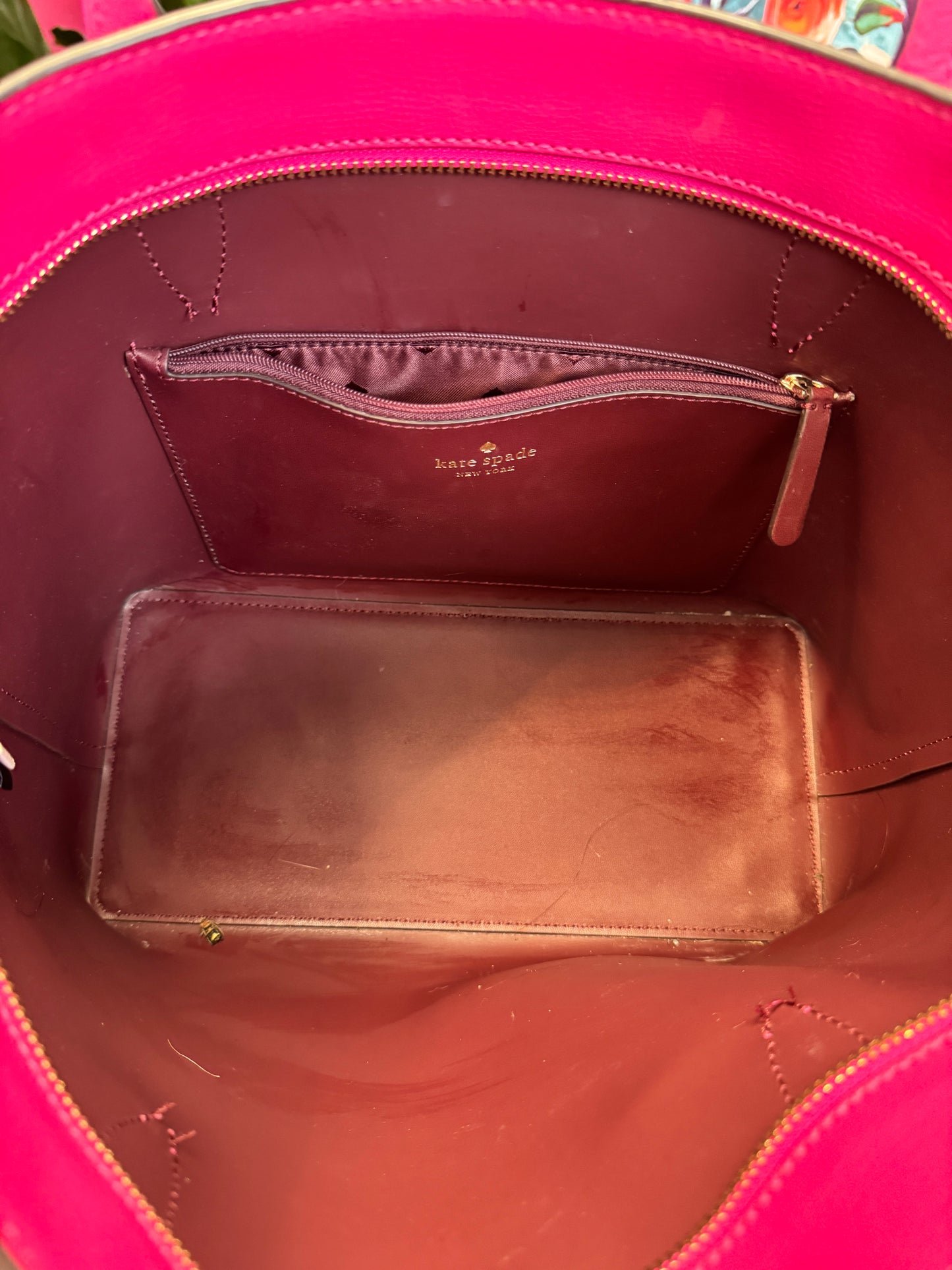 Pre Loved Kate Spade Hot Pink Tote