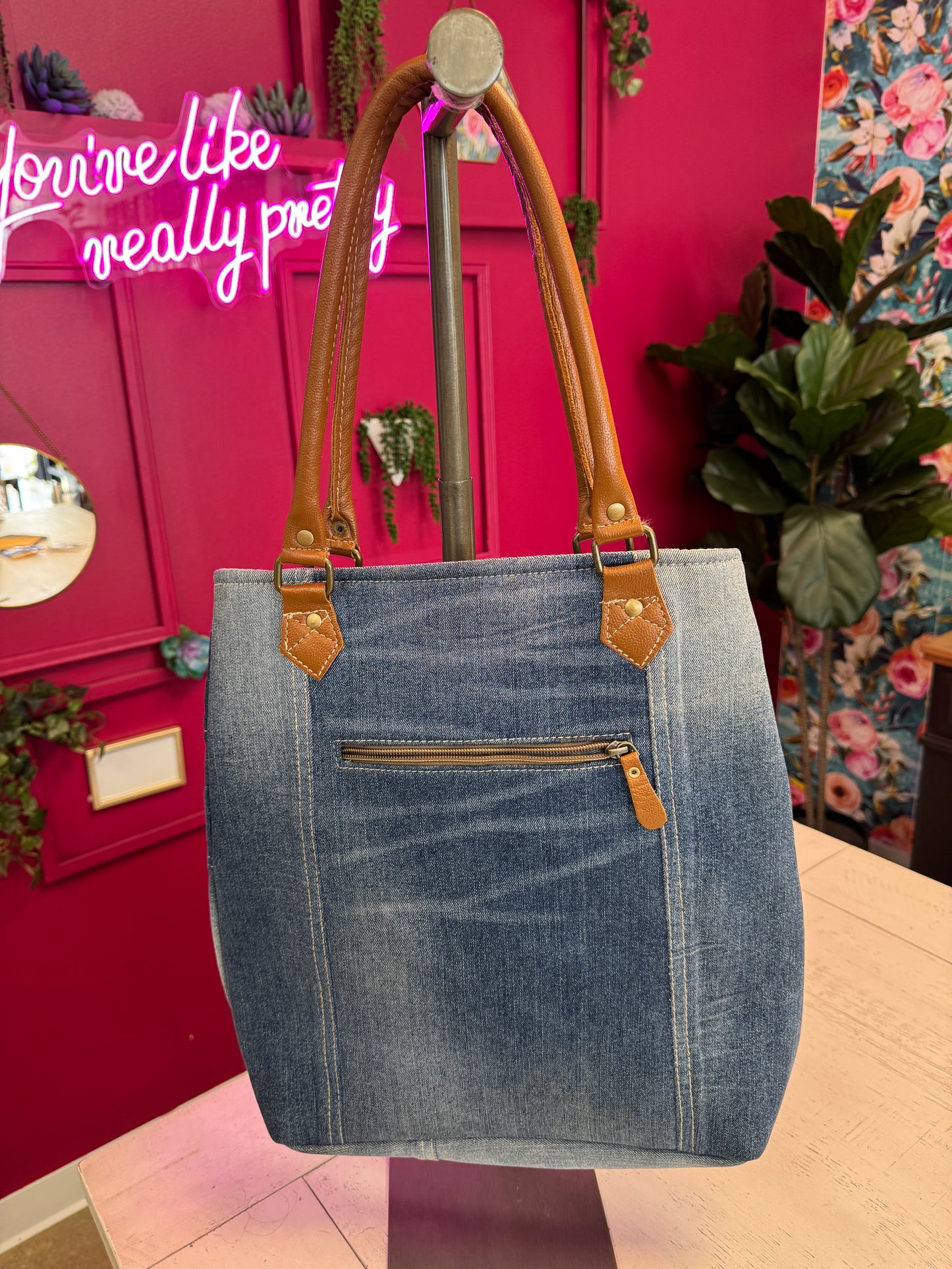 Pre Owned Myra Denim Tote