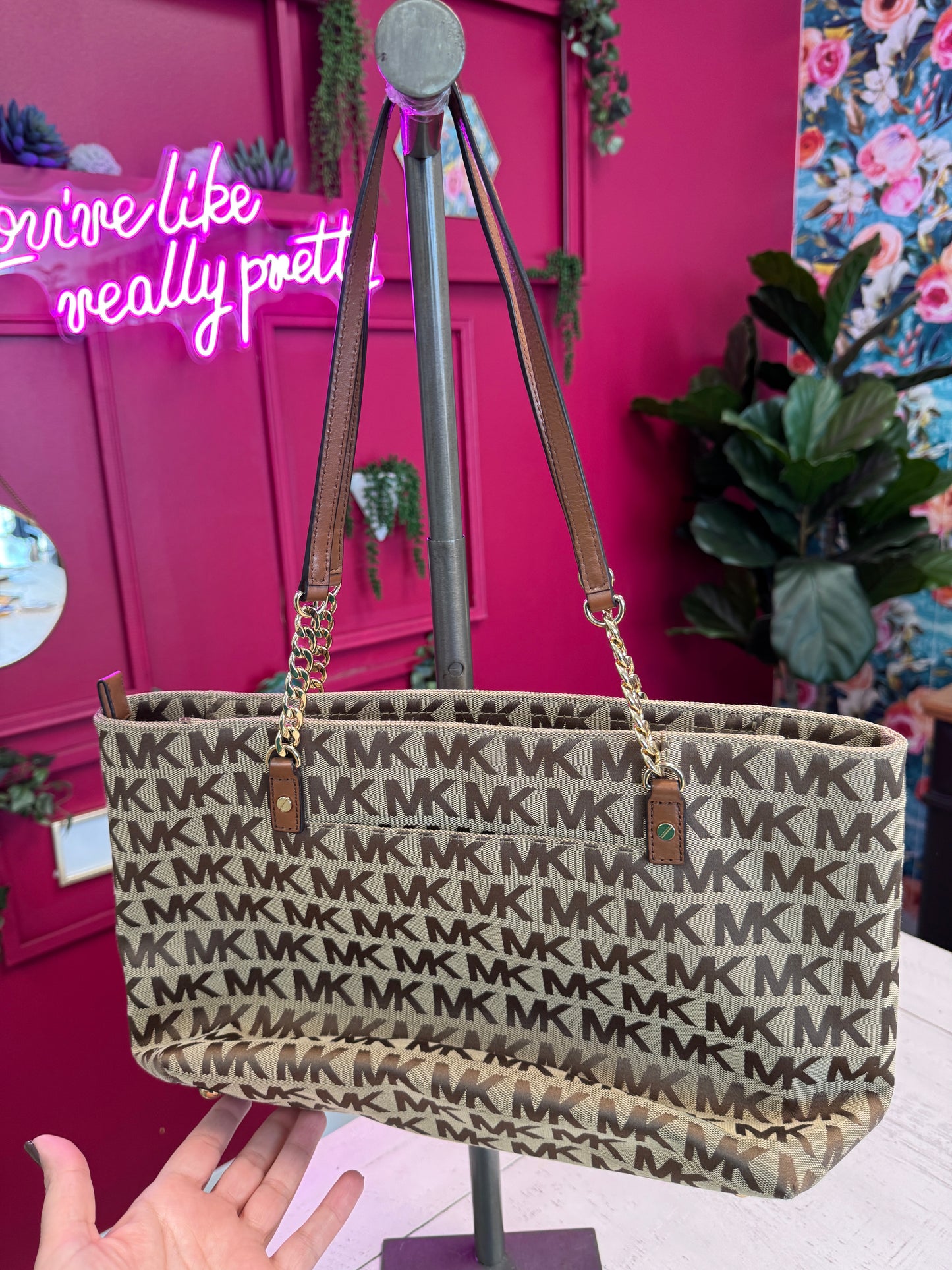 Pre Owned Signature Michael Kors Bag