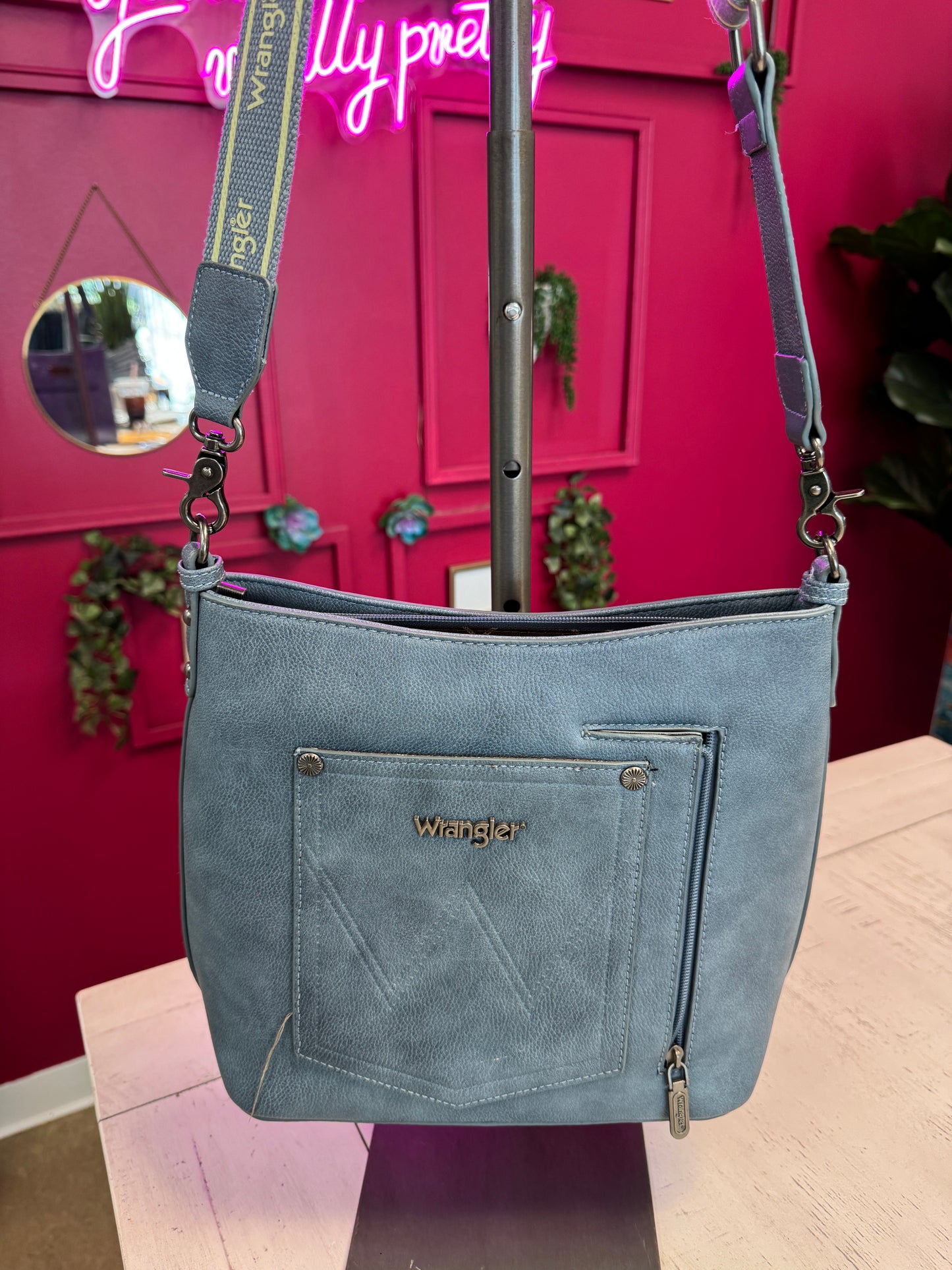 Pre Owned Wrangler Blue Crossbody