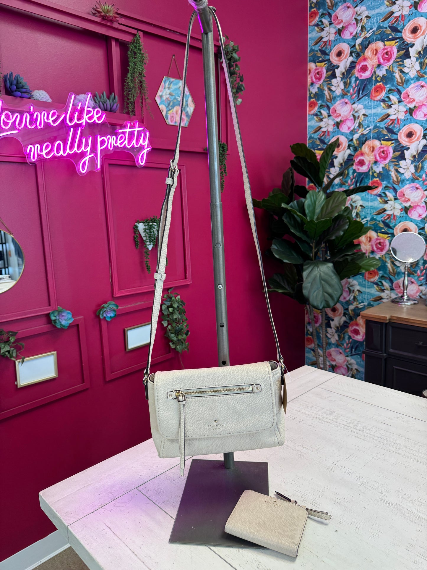 Pre Owned Kate Spade Cross Body with matching wallet