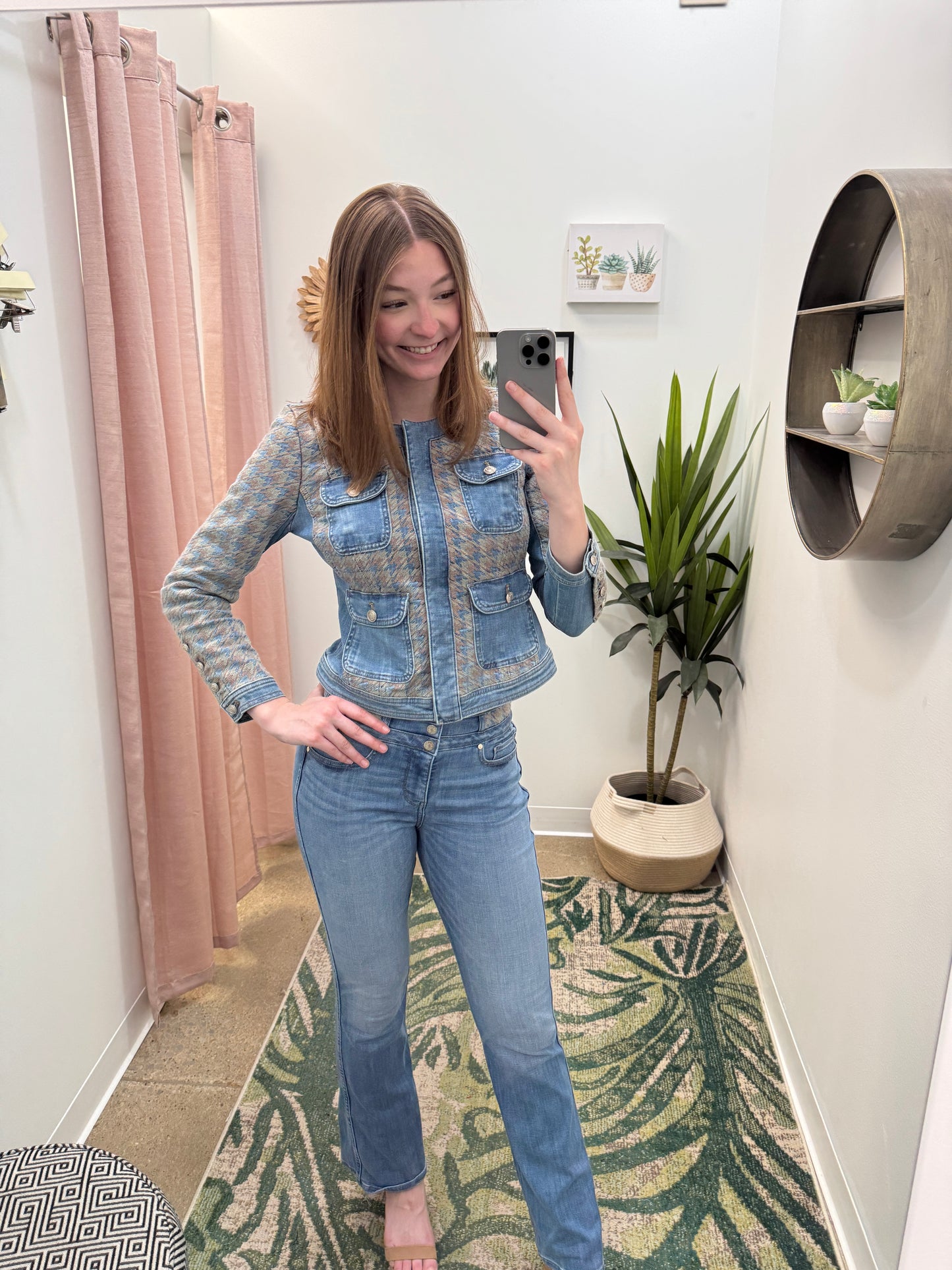 Pre Owned White House Black Market Denim Set