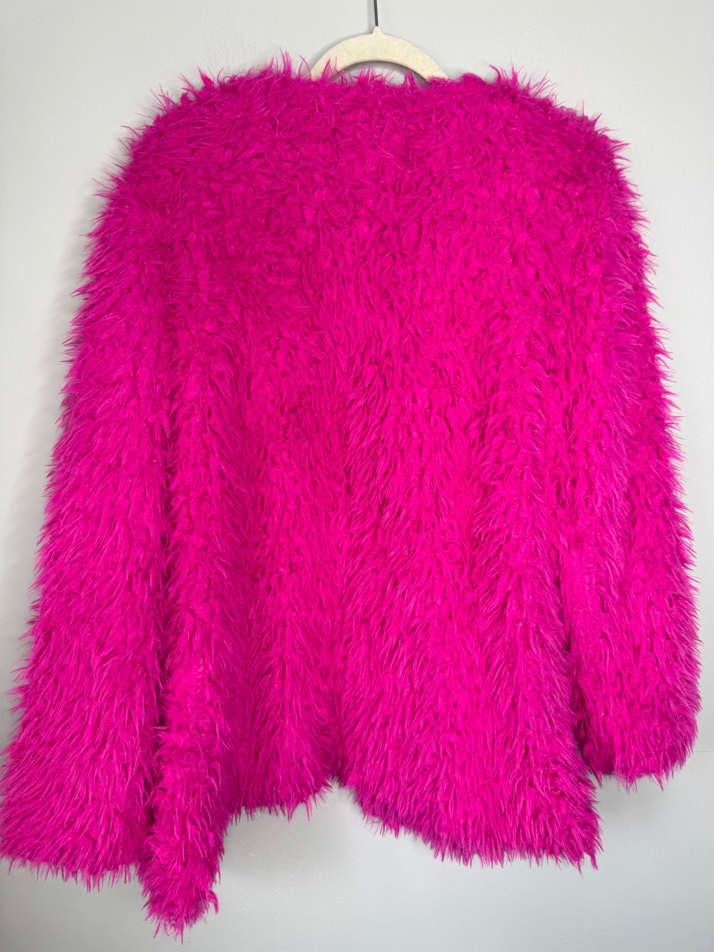 Shein Hot Pink Fur Jacket