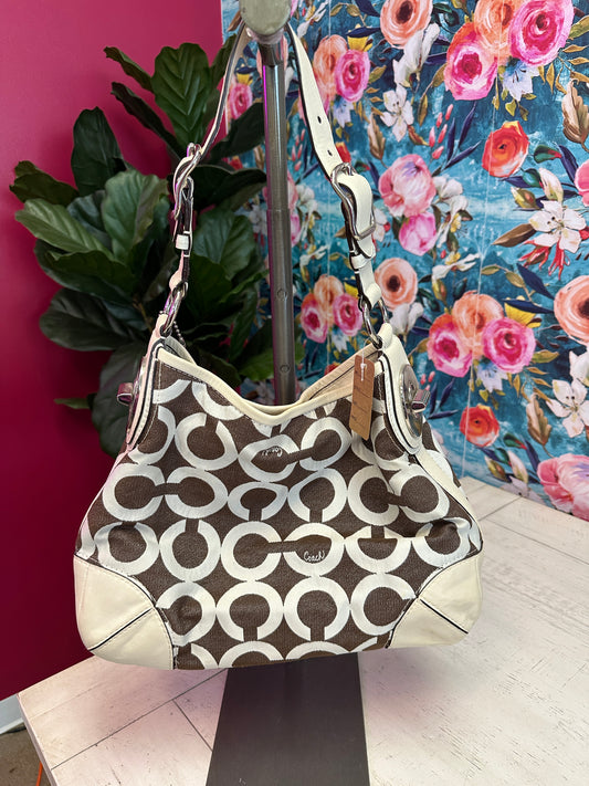 Pre Owned Coach Signature Peyton Bag