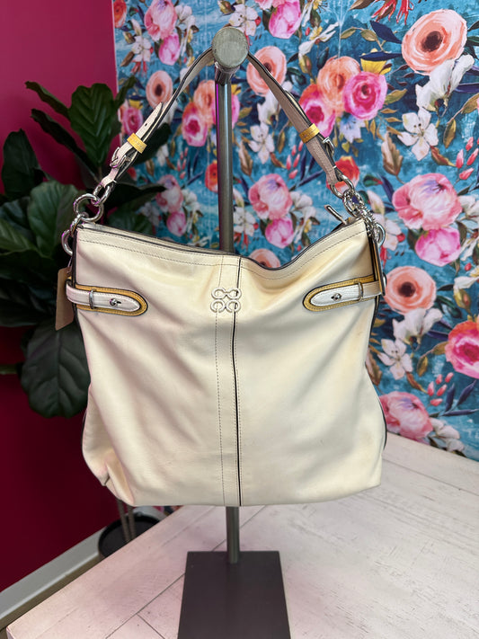Pre Owned Coach Leather Hobo Bag