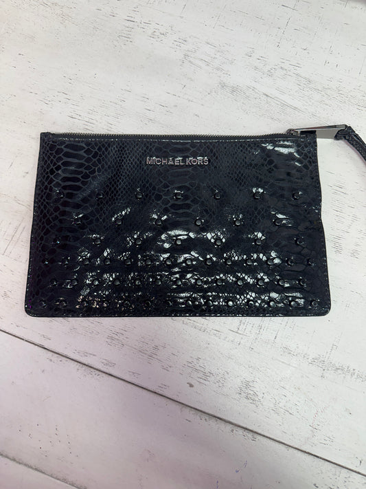 Pre Owned Michael Kors Black Studded Wristlet