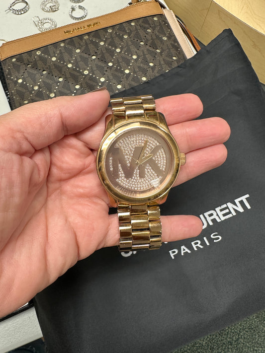 Pre Owned Michael Kors Watch Runway Quartz