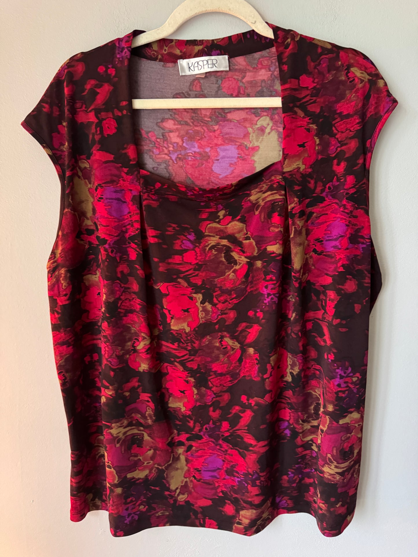 Kasper Short Sleeve Top Size 2X