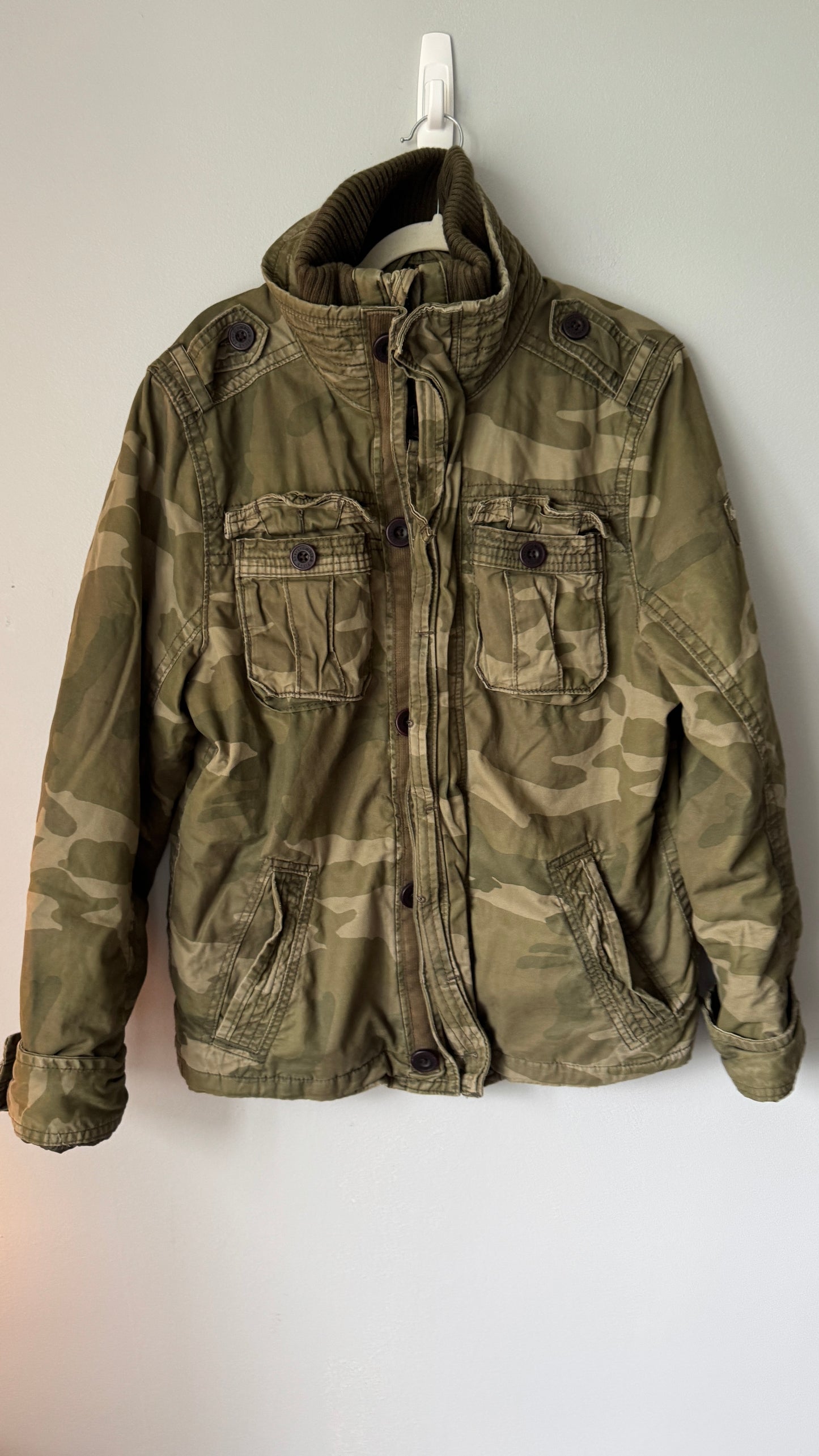 Abercrombie & Fitch Ladies Vintage Army Coat Size Large