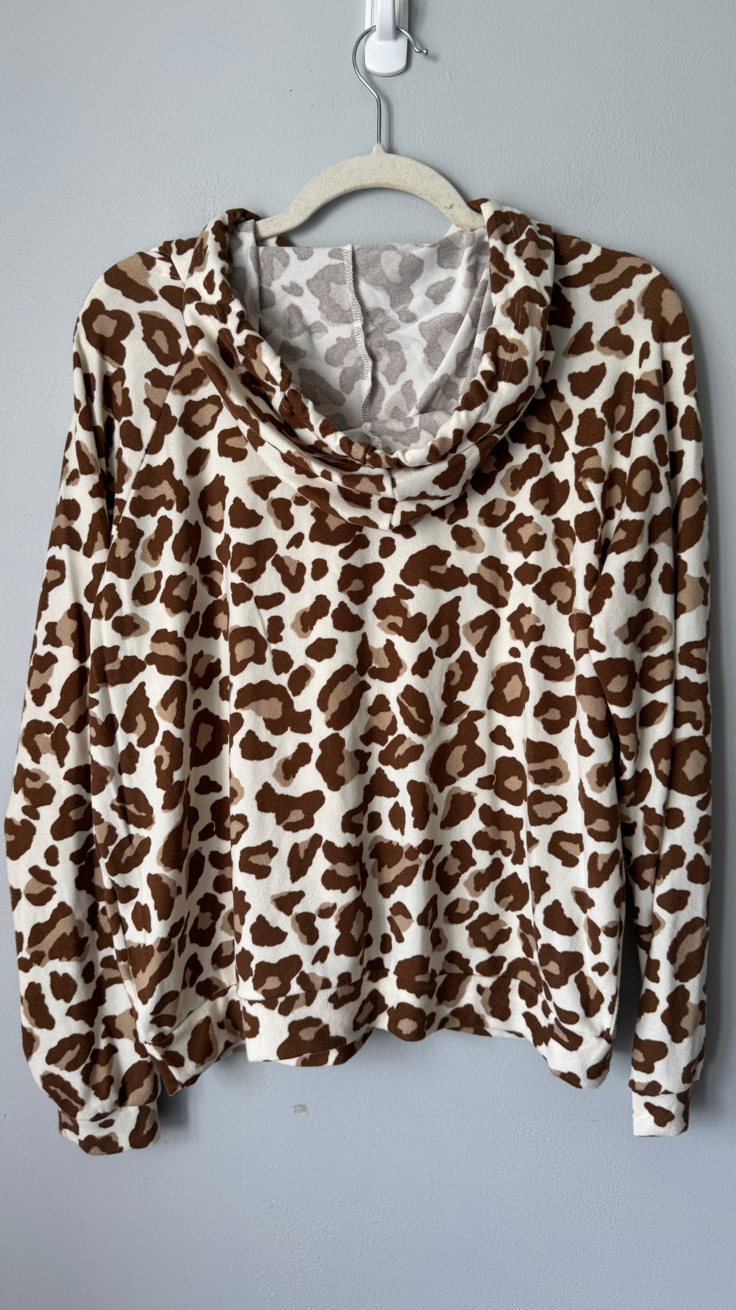 Red Lolly Leopard Top Size Small