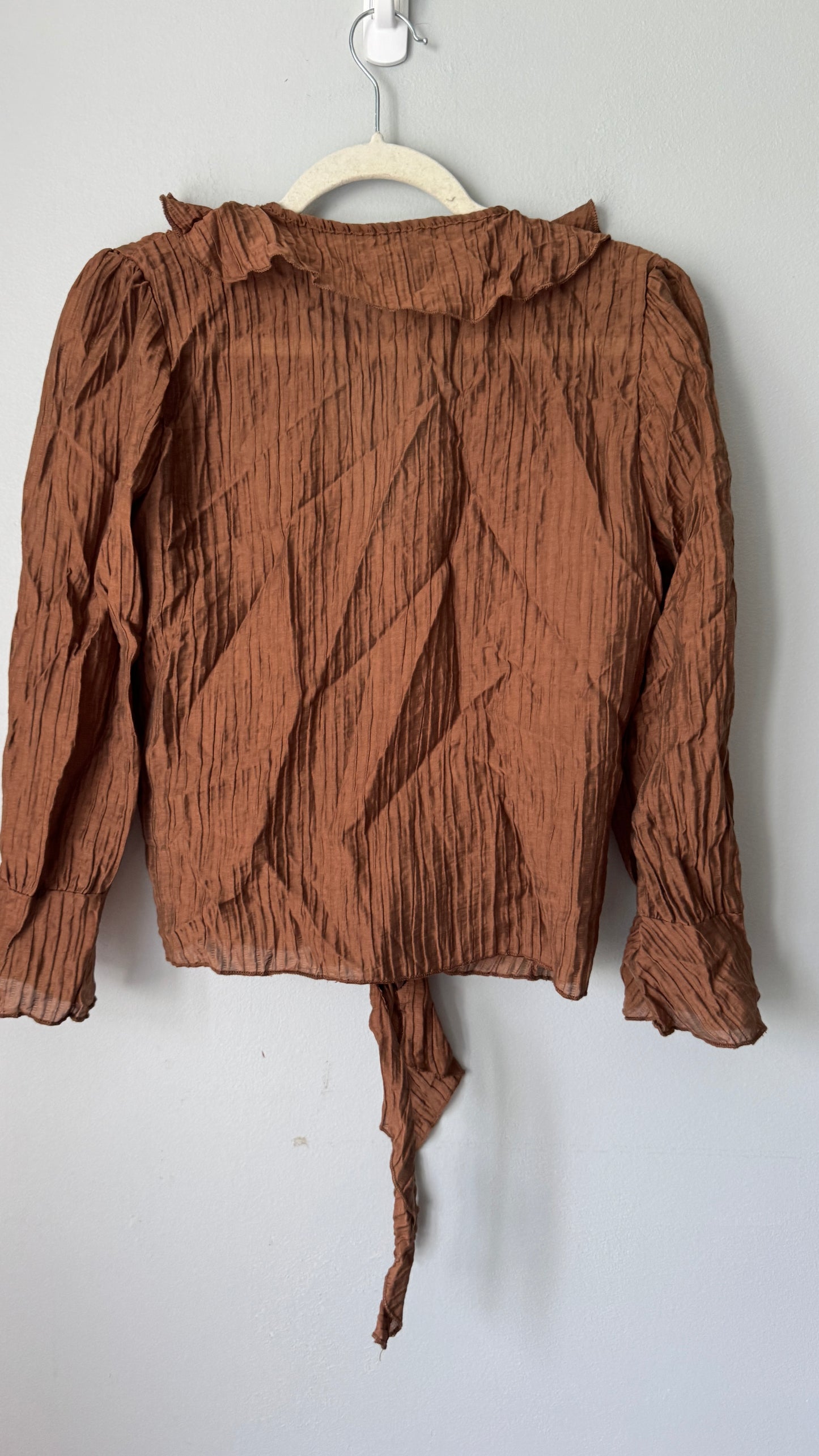 Brand Unknown Brown Blouse Size Small