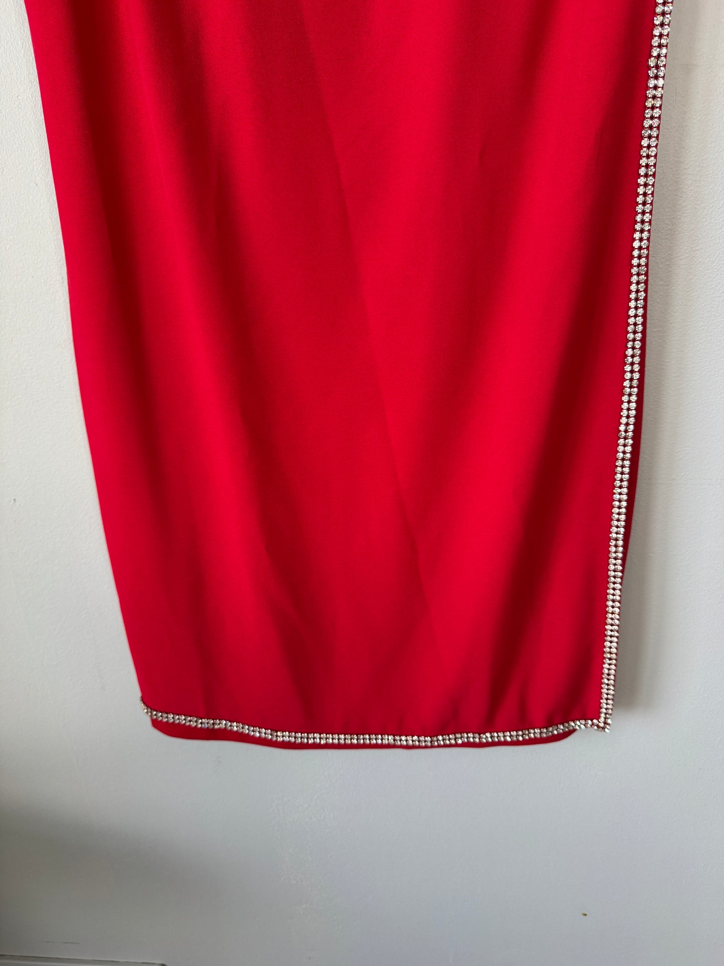 Ted Baker Red Rhinestone Dress NWT Size 10