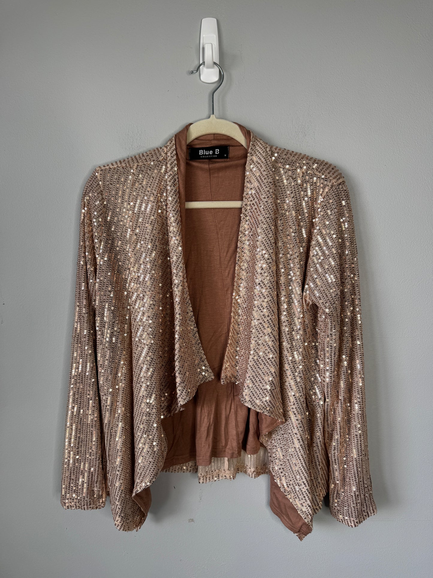 Blue B Sequin Jacket Size M