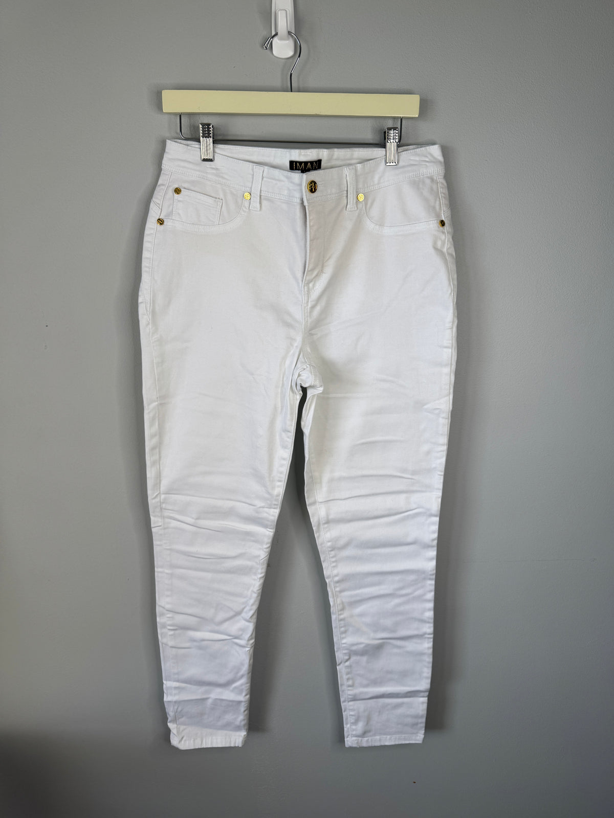Iman White Jeans Size 14
