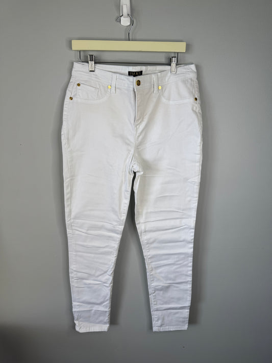 Iman White Jeans Size 14
