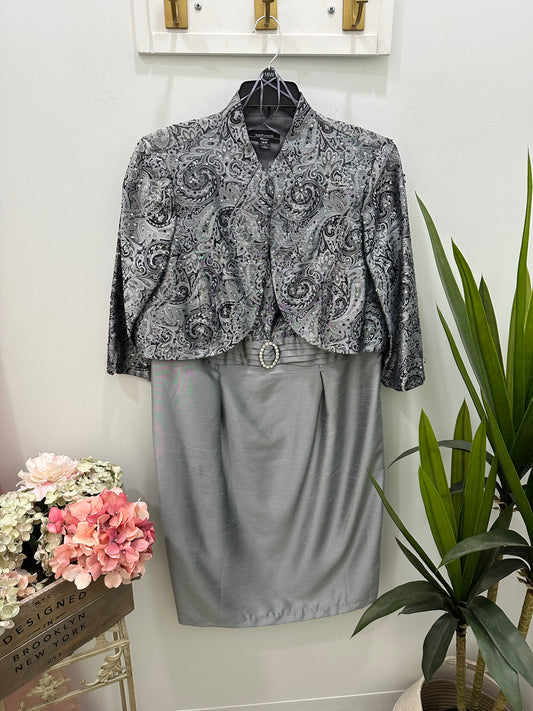 Vintage R&M Richards Silver Dress Set