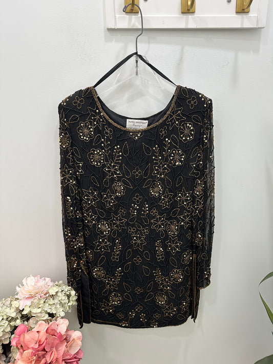 Vintage Papell Boutique Beaded Top