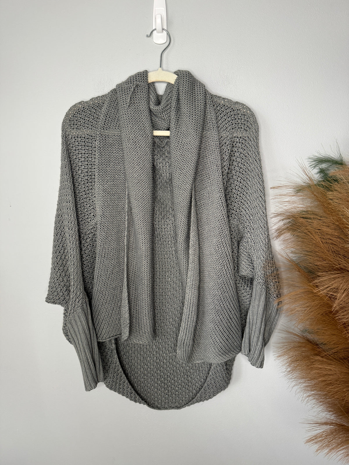 Brand Unknown Grey Shrug with Snag