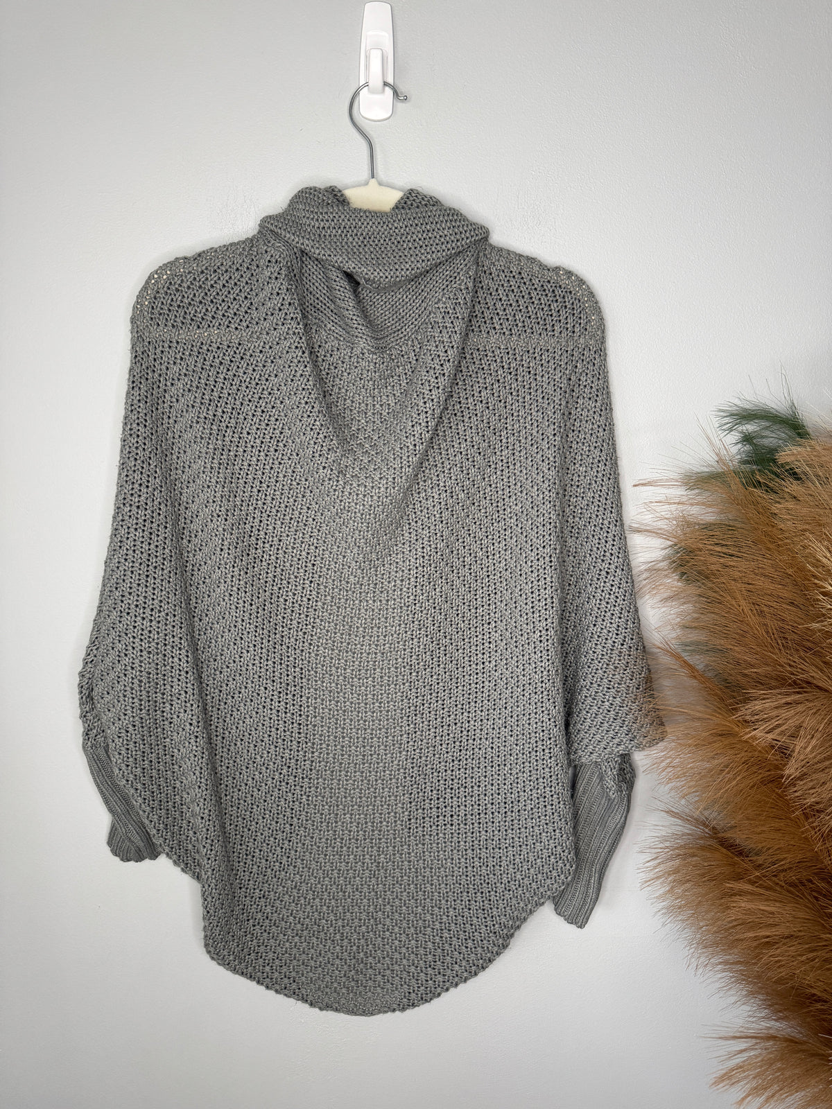 Brand Unknown Grey Shrug with Snag