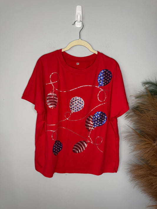 No Brand Red White and Blue Balloon Top Size M