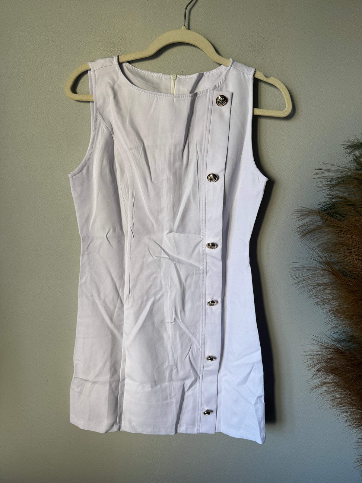White Mini Dress Size Small