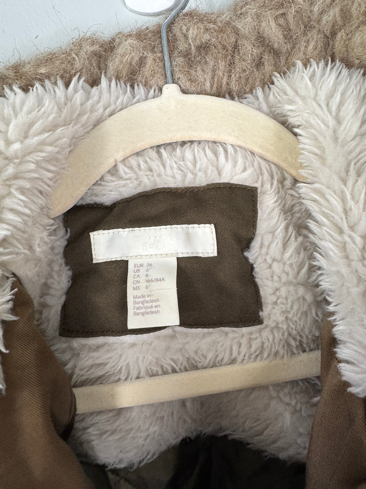 H&M Brown Coat Size 6